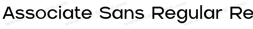 Associate Sans Regular Regular字体转换